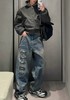 男款刺绣水洗牛仔裤长裤la004 商品缩略图3