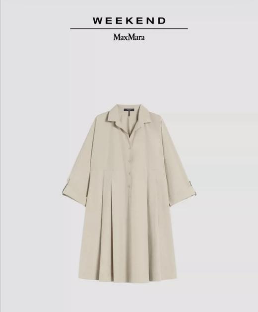 Weekend MaxMara 2026春夏新款女装棉质衬衫领连衣裙5221136206吊牌价4600元 商品图3
