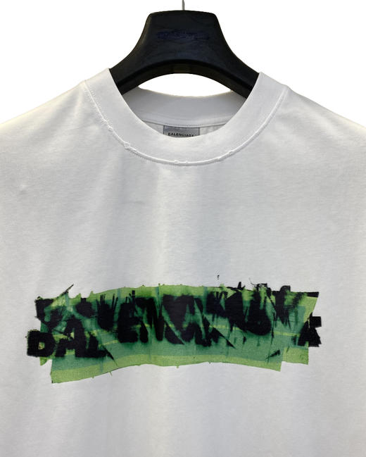 中性款破损印花短袖T恤ba004 商品图2