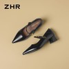 ZHR则则【隐形增高4cm】黑色尖头细跟玛丽珍鞋宽脚外穿爆款JK超高 商品缩略图3