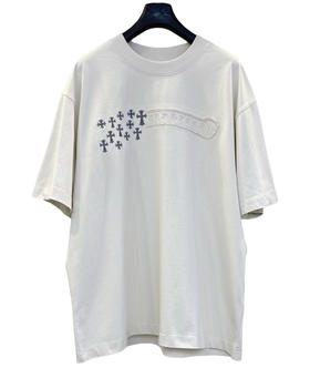 男款十字架刺绣短袖T恤zh009