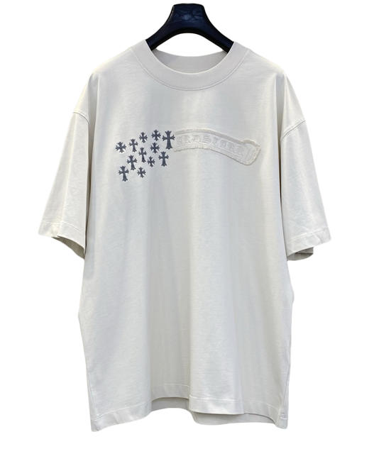 男款十字架刺绣短袖T恤zh009 商品图0