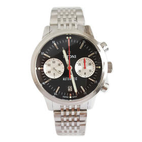 【全新】TITONI 梅花94020 S-681自动机械机芯日期显示、计时41MM（男款）Heritage传承系列精钢180426NJ51