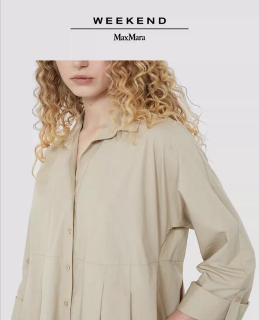 Weekend MaxMara 2026春夏新款女装棉质衬衫领连衣裙5221136206吊牌价4600元 商品图2
