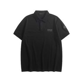 男款切割logo印花短袖polo衫he018
