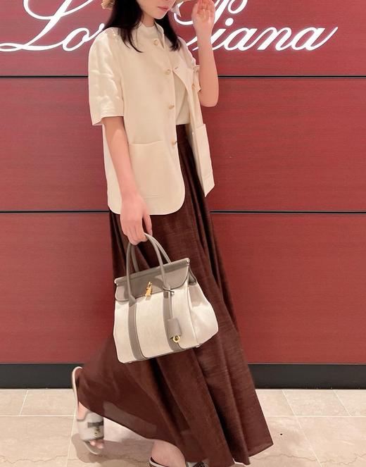 女款亚麻立领短袖外套ba015 商品图3