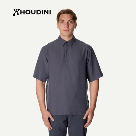 HOUDINI胡丁尼 Tree Polo Shirt 树 男款户外透气速干POLO衫 860009 商品图10