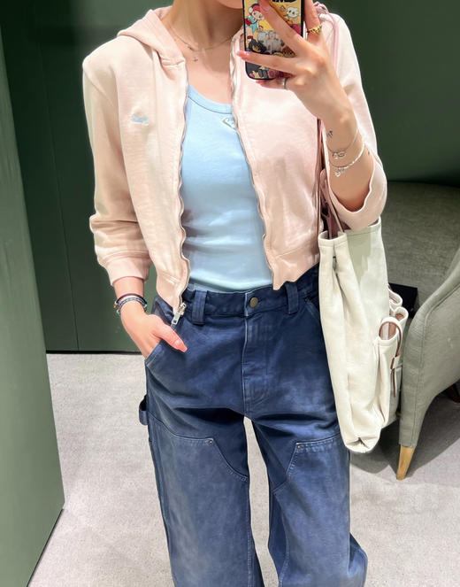 女款棉质水洗短款连帽外套fe020 商品图3