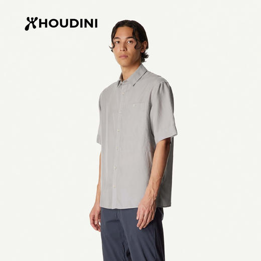 HOUDINI胡丁尼Tree Shortsleeve树男户外凉感莱赛尔天丝衬衫短袖 860051 商品图6