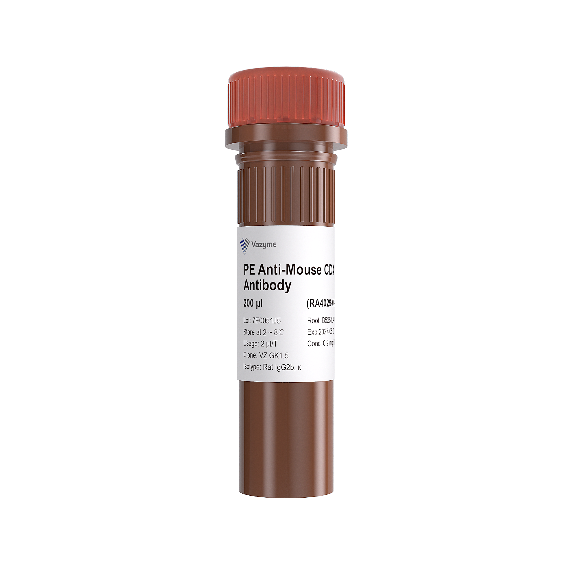 流式抗体 PE Anti-Mouse CD4 Antibody