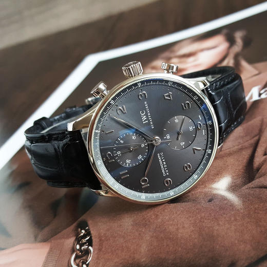 【95新】IWC万国IW371431自动机械计时41MM（男款）葡萄牙系列 18k白金200426NJS24 商品图4