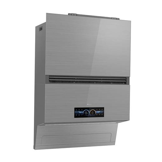 格力全能王冷烟机 一体集成 烟冷双强 CXW-350-J6M01-KF26 烟雨灰 商品图4