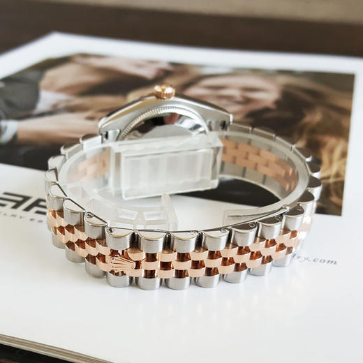 【95新】ROLEX劳力士178271-0017天文台认证自动机械机芯日期显示31MM（女款）女装日志系列蚝式钢（18k玫瑰金表圈）  110426NJT12 商品图6