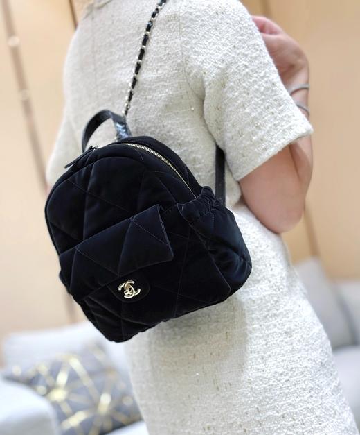 Coco Neige 丝绒双肩包he025 商品图4