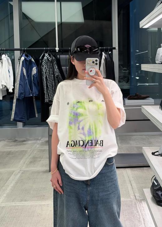 中性款阔版印花短袖T恤ba004 商品图4