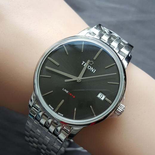 【全新】TITONI 梅花83919 S-576自动机械机芯日期显示40MM（男款）Line 1919系列精钢180426NJ47 商品图8