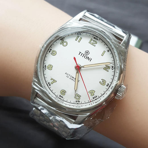 【全新】TITONI 梅花83019 S-639自动机械机芯39MM（男款）Heritage传承系列精钢180426NJ60 商品图8