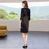 IWY/黑色西装连衣裙女夏季高级感气质通勤职业装收腰显瘦中长裙243020Q1 商品缩略图4
