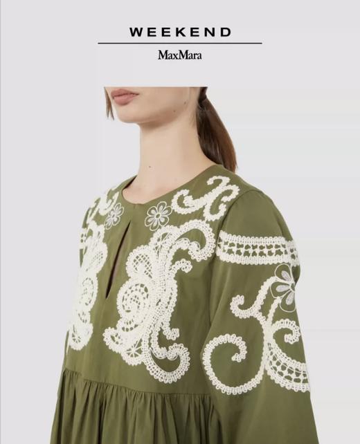 Weekend MaxMara 2026春夏新款女装宽松棉质长款连衣裙5221016206吊牌价5600元 商品图2