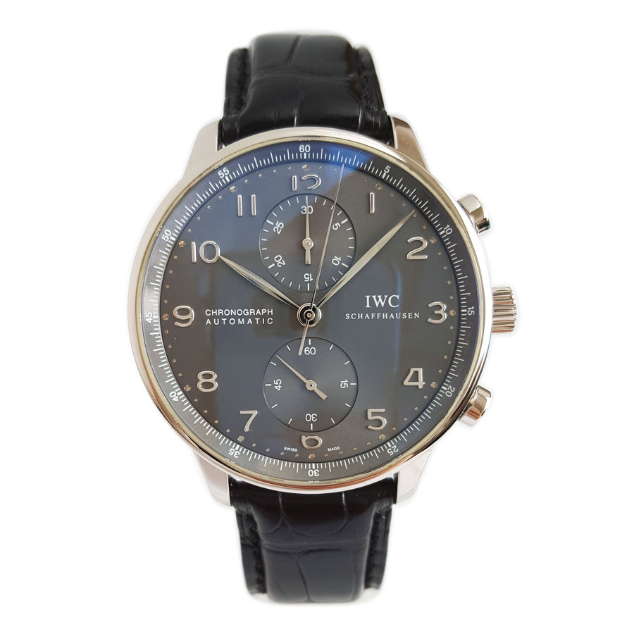 【95新】IWC万国IW371431自动机械计时41MM（男款）葡萄牙系列 18k白金200426NJS24