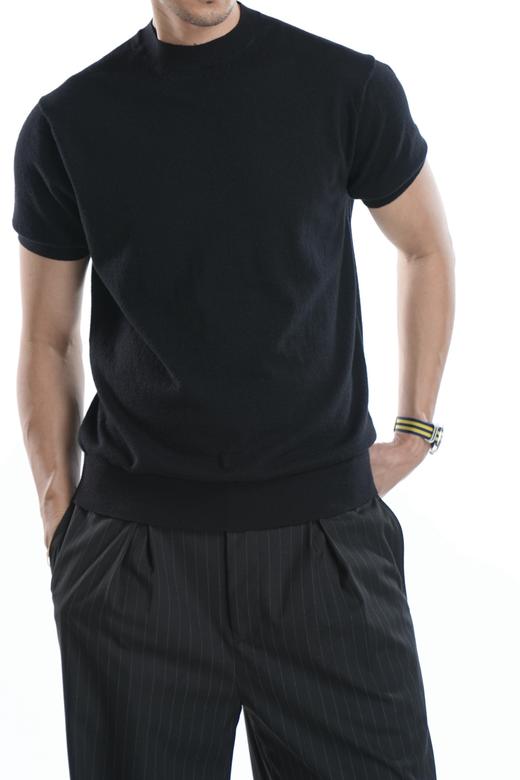 男款羊绒短袖针织衫he013 商品图3