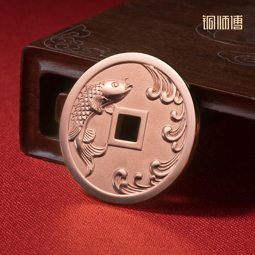 铜师傅《逢考必过》吉语花钱 紫铜吊坠佩戴铜钱挂件 中考高考礼物 商品图2