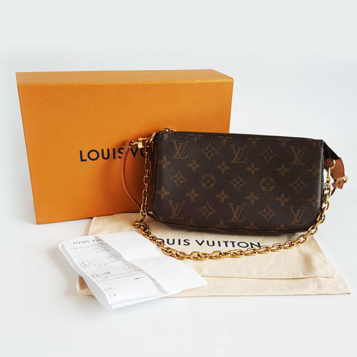 【95新】LV路易威登M82766老花新款双肩带大麻将腋下包链条单肩包女士210426HS13 商品图1