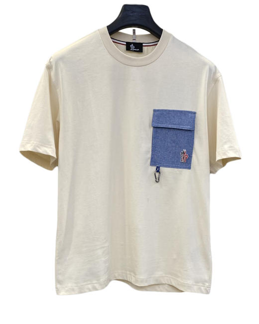 男款口袋绳扣刺绣短袖T恤zh018 商品图0