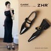 ZHR法式尖头一字扣带玛丽珍鞋女鞋2026新款百搭通勤轻便浅口单鞋 商品缩略图1