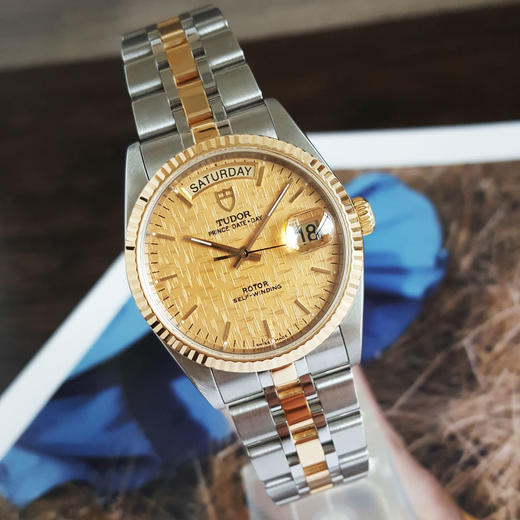 【95新】TUDOR帝舵M76213-0016自动机械日期显示、星期显示36MM（男款）王子与公主系列  精钢（18k黄金表圈）080426TJ14 商品图3
