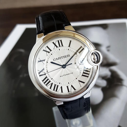 【95新】CARTIER卡地亚W69016Z4自动机械日期显示42MM（男款）蓝气球系列精钢150426NJ06 商品图3