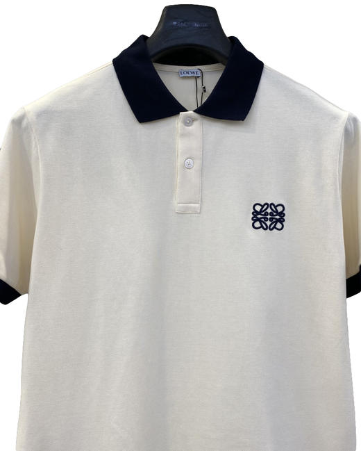 中性款拼色刺绣短袖Polo衫ba014 商品图2