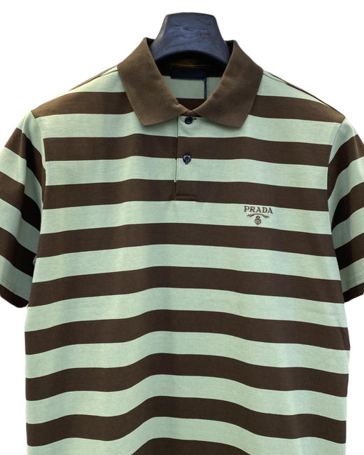 男款刺绣条纹短袖Polo衫lv020 商品图2