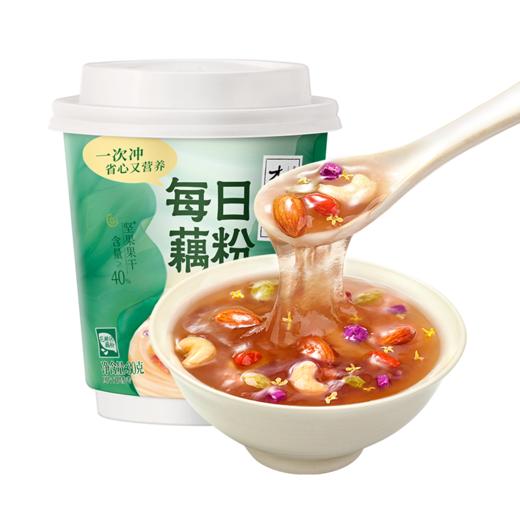 入口是淡淡的桂花香，夹杂着果干和坚果🌰【李子柒杯装藕粉】懒人冲泡藕粉！不用自己洗杯子！桂花坚果藕粉｜好吃不胖的养胃代餐，全家都能吃✨ 商品图4