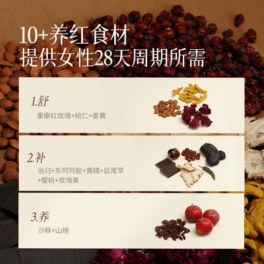 【爆款推荐】玫红四物草本植物饮 四物汤 补养气血 养回规律姨妈 商品图2
