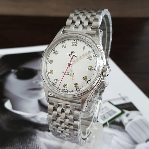 【全新】TITONI 梅花83019 S-639自动机械机芯39MM（男款）Heritage传承系列精钢180426NJ60 商品图2