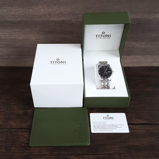 【全新】TITONI 梅花83908 S-690自动机械机芯日期显示40MM（男款）Airmaster空中霸王系列精钢170426NJ122 商品图1