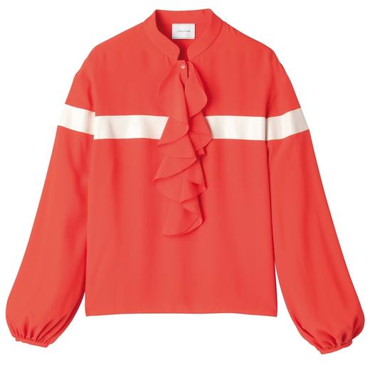 【Longchamp】Prêt à Porter Chaine et Trame系列女装衬衫 商品图1
