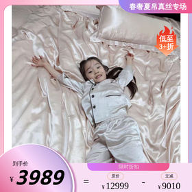 轻奢四件套桑罗SANGLUO纯色INS风桑蚕丝高端床上用品02864700