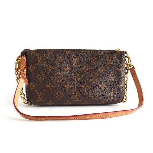 【95新】LV路易威登M82766老花新款双肩带大麻将腋下包链条单肩包女士210426HS13 商品图4