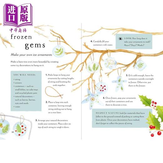 【中商原版】冬季户外指南 A Field Guide to Winter 英文原版 儿童科普绘本 袖珍版的冬季入门读物 自然知识 进口童书 精装 商品图4