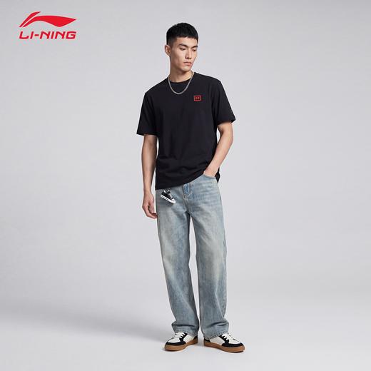 李宁运动短袖男子2026夏季新款休闲小LOGO透气舒适文化衫AHSWG35 DS 商品图7