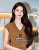女款v领刺绣针织背心zo017 商品缩略图3