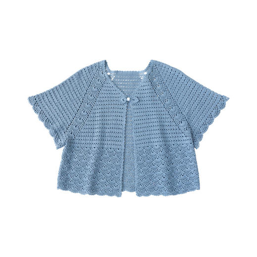 苏苏姐家浣月开衫diy钩针手工编织衣服材料包蕾丝线毛线团 商品图4