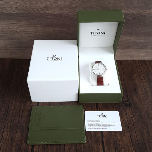 【99新】TITONI 梅花82718 S-ST-606自动机械机芯日期显示39MM（男款）Slenderline纤薄系列精钢160426NJ52 商品图1