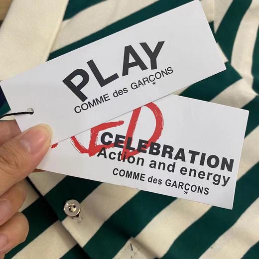 F042428夏季新款男女情侣款短袖POLO条纹打底衫短袖T恤 商品图7