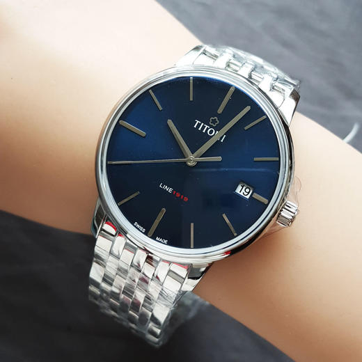 【全新】TITONI 梅花83919 S-612自动机械机芯日期显示40MM（男款）Line 1919系列精钢180426NJ09 商品图8