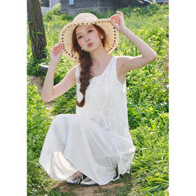 女款串珠蝴蝶结草编帽草帽-纪念日百货门店同款171344203