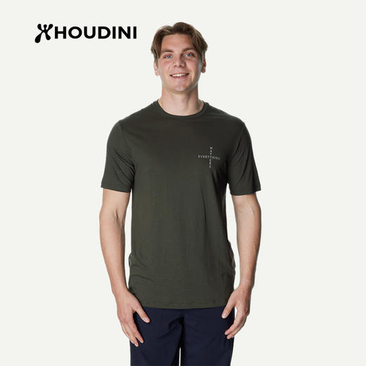 HOUDINI 胡丁尼 Tree Message Tee 树语 男款速干短袖T恤231024/840049 商品图3