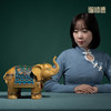 铜师傅 铜摆件《千吉万象》大象客厅桌面电视柜创意中式家居装饰 商品缩略图6